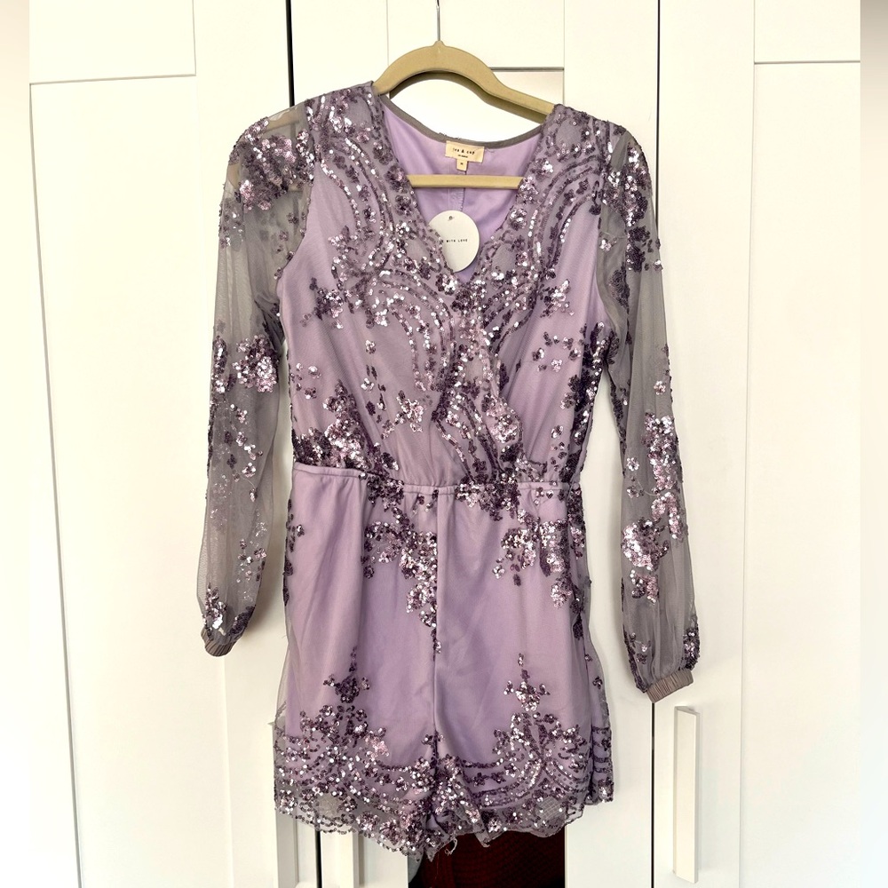 Tea & Cup Long sleeve romper